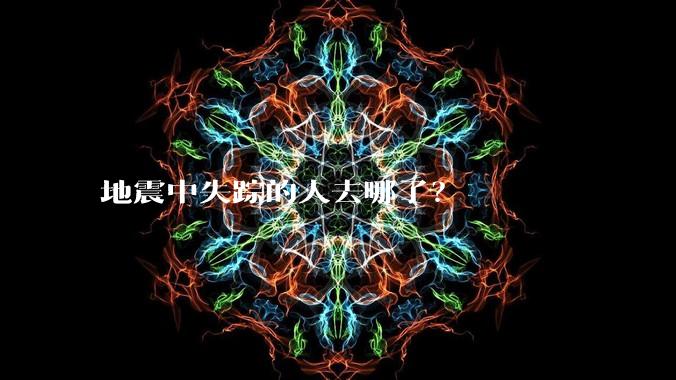 地震中失踪的人去哪了？