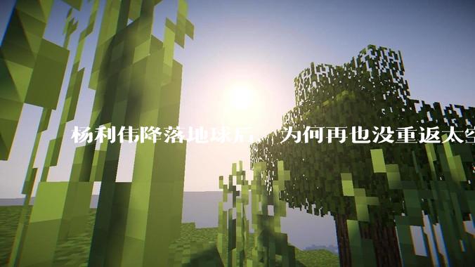 杨利伟降落地球后，为何再也没重返太空？