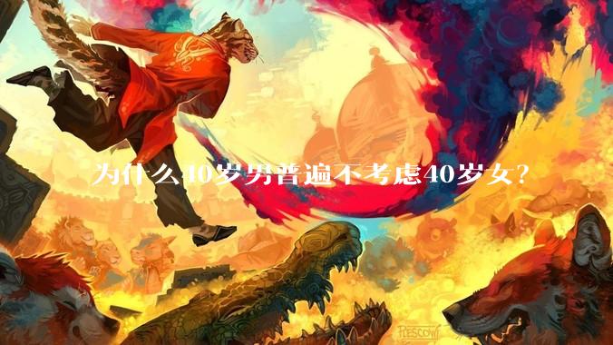 为什么40岁男普遍不考虑40岁女？