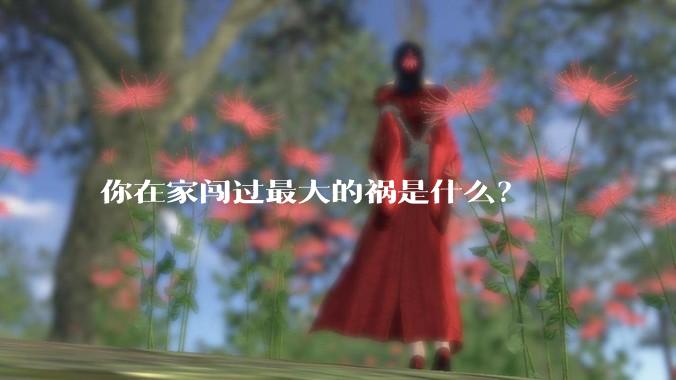 你在家闯过最大的祸是什么？